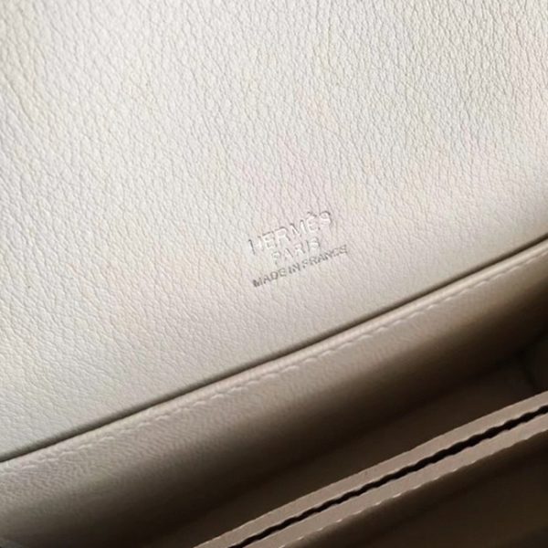 Réplique Bon Marché Sac à Main Mini Sac Roulis Hermès Ivoire – Image 4
