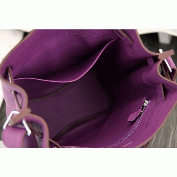 Contrefaçon Sac à main Hermès So Kelly 22cm Violet Cuir – Image 8
