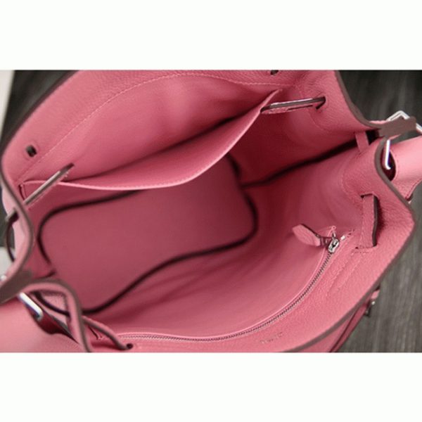 Réplique Sac à main Hermès So Kelly 22cm Rose Cuir – Image 5