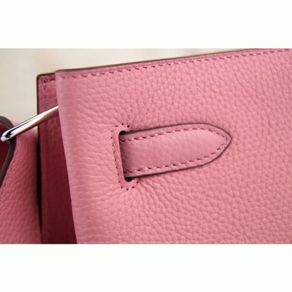 Réplique Sac à main Hermès So Kelly 22cm Rose Cuir – Image 4
