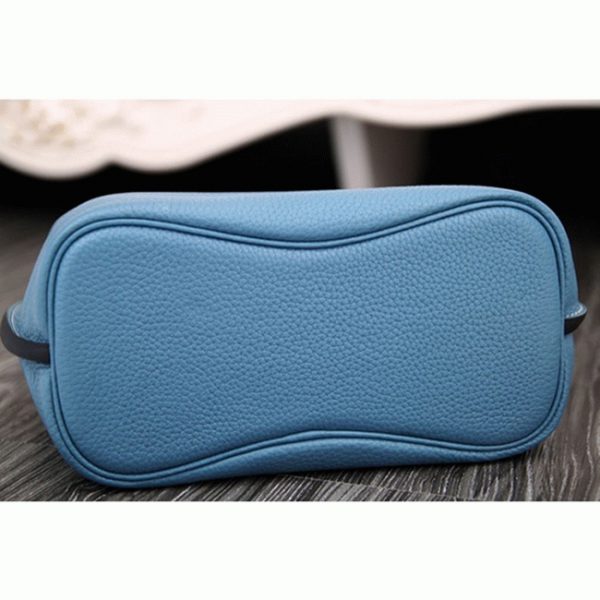 Fausse Sac à main Hermès So Kelly 22cm Bleu Jean Cuir – Image 5