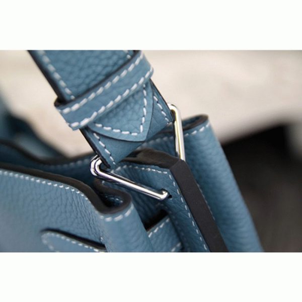 Fausse Sac à main Hermès So Kelly 22cm Bleu Jean Cuir – Image 2