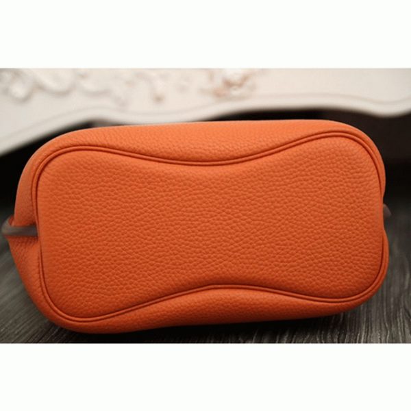 Réplique de designer Sac à main Hermès So Kelly 22cm Orange Cuir – Image 4