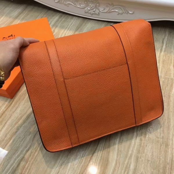 Contrefaçon Sac Hermès Steve Messenger Orange – Image 8