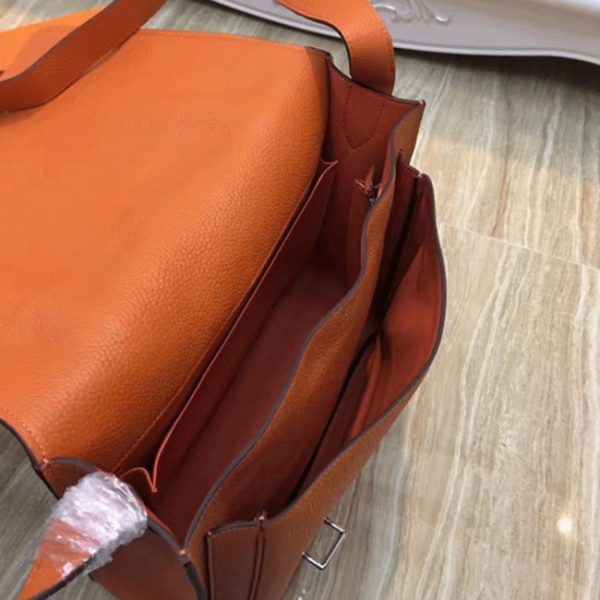 Contrefaçon Sac Hermès Steve Messenger Orange – Image 7