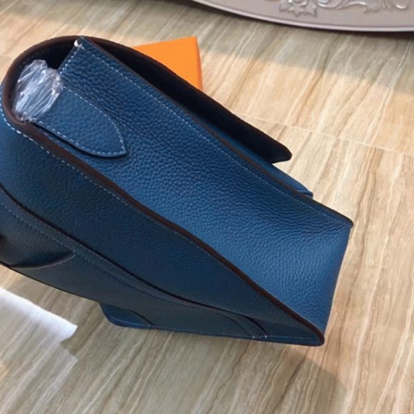 Réplique Sac Hermès Steve Messenger Bleu Jean – Image 4
