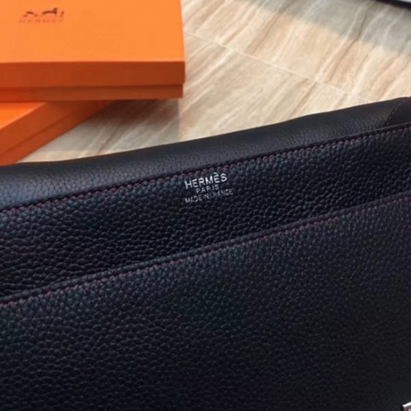 Contrefaçon Hermès Steve Messenger Bicolore Noir – Image 7