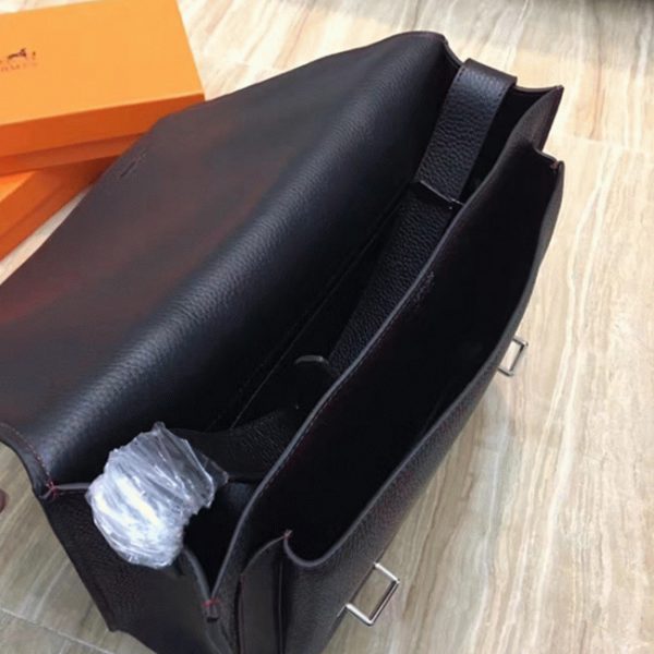 Contrefaçon Hermès Steve Messenger Bicolore Noir – Image 3