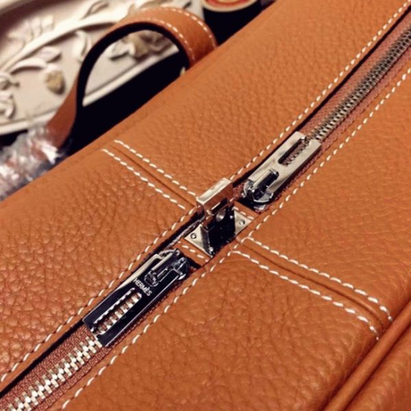 Fausse AAA Sac Hermès Victoria II 35cm Marron – Image 6