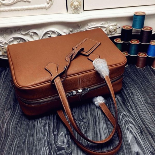 Fausse AAA Sac Hermès Victoria II 35cm Marron – Image 3