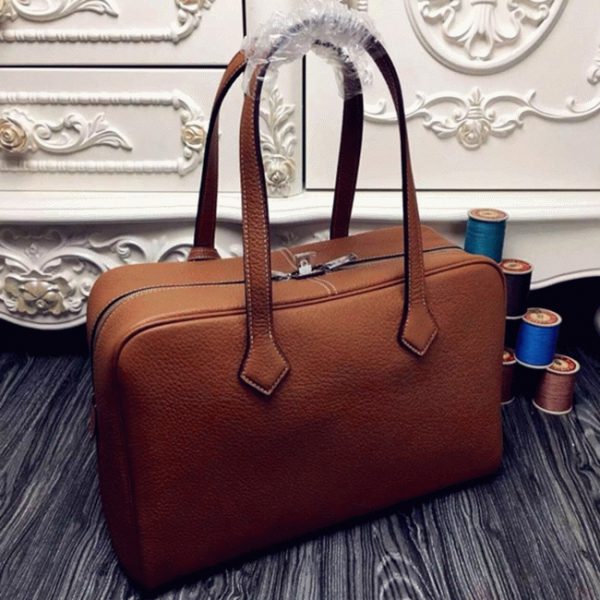 Fausse AAA Sac Hermès Victoria II 35cm Marron – Image 2