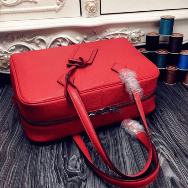 Réplique de Luxe Sac Hermès Victoria II 35cm Rouge – Image 5