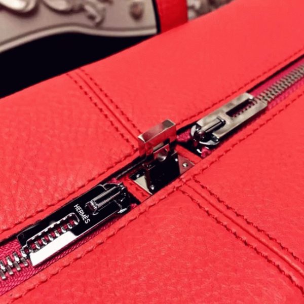 Réplique de Luxe Sac Hermès Victoria II 35cm Rouge – Image 3