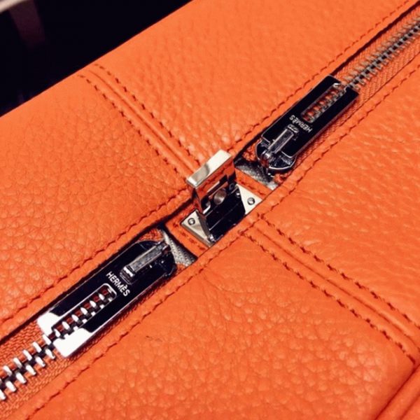 Fausse Sac Hermès Victoria II 35cm Orange – Image 6