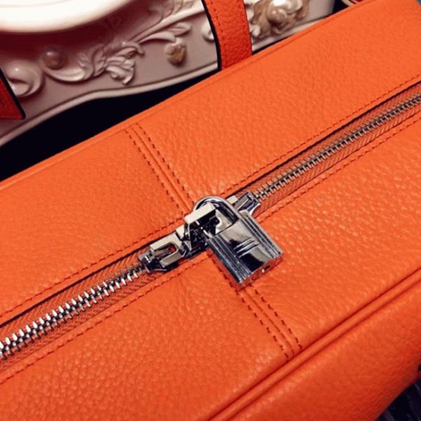 Fausse Sac Hermès Victoria II 35cm Orange – Image 5