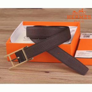 Réplique Ceinture Réversible Quentin Hermès Chocolat