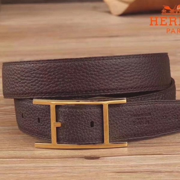 Réplique Ceinture Réversible Quentin Hermès Chocolat – Image 3
