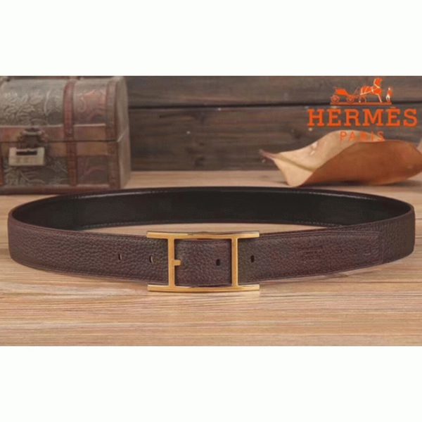 Réplique Ceinture Réversible Quentin Hermès Chocolat – Image 2