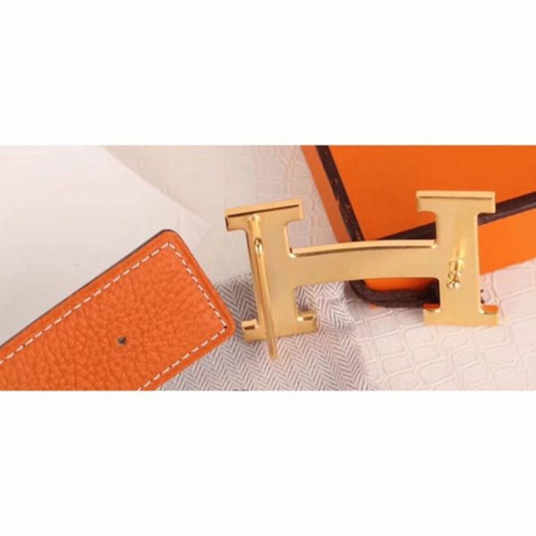 Meilleure Réplique Boucle de Ceinture H Hermès & Orange – Image 5