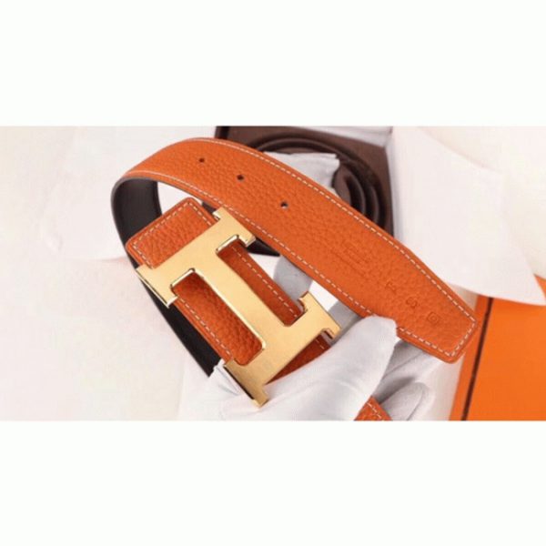 Meilleure Réplique Boucle de Ceinture H Hermès & Orange – Image 4