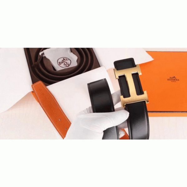 Meilleure Réplique Boucle de Ceinture H Hermès & Orange – Image 2