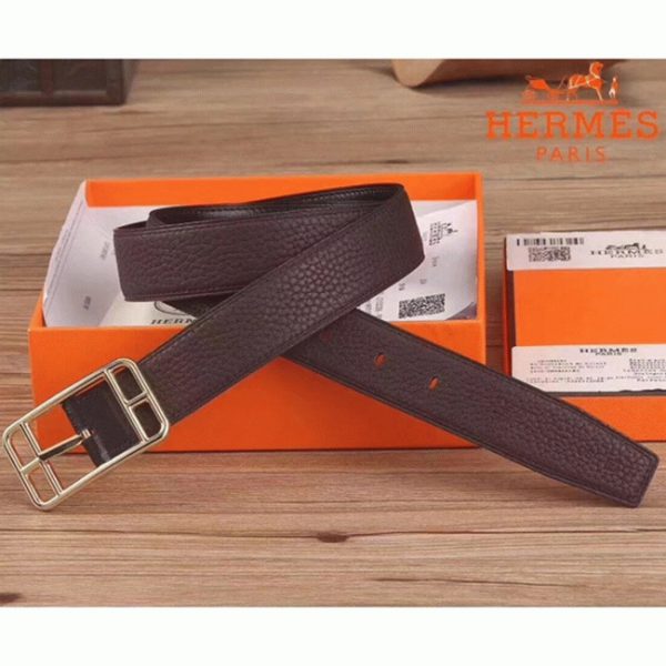 Faux Luxe Cape Cod 32 Ceinture Réversible Hermès Chocolat – Image 3