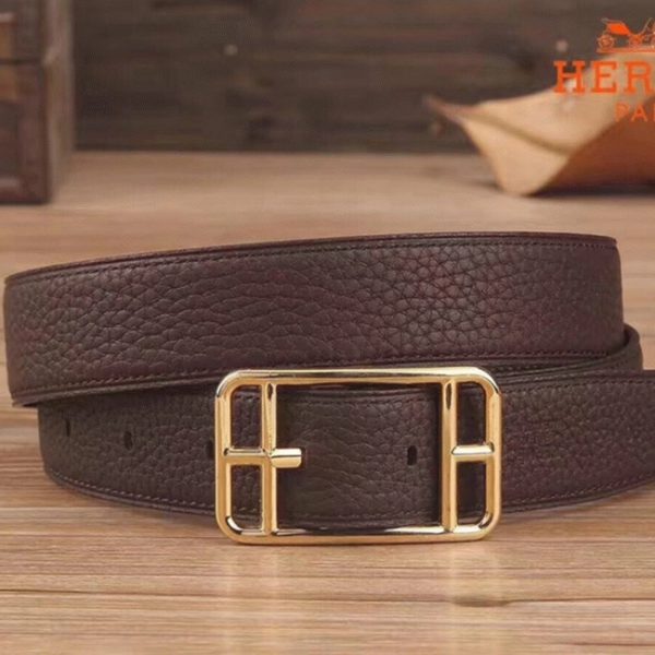 Faux Luxe Cape Cod 32 Ceinture Réversible Hermès Chocolat – Image 2