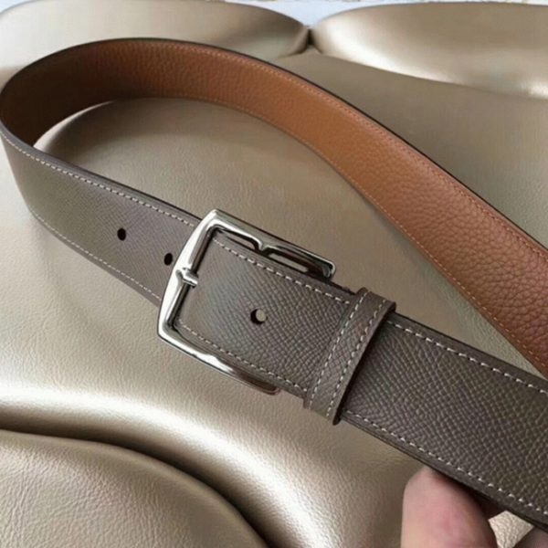 Fausse 1:1 Ceinture étrivière 40 Hermès étoupe – Image 2