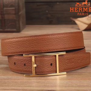 Réplique 1:1 Ceinture Réversible Quentin Hermès Marron