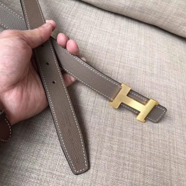 Contrefaçon Mini Ceinture Constance Hermès Boucle & Epsom Taupe – Image 6