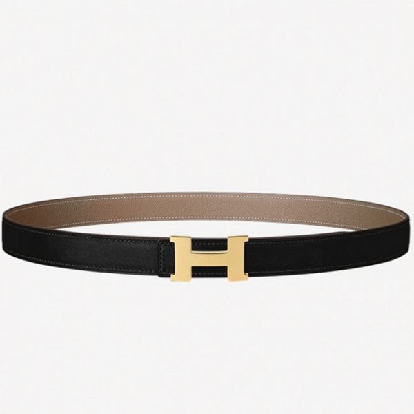 Contrefaçon Mini Ceinture Constance Hermès Boucle & Epsom Taupe