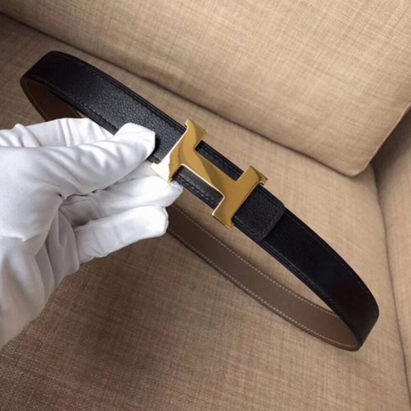 Contrefaçon Mini Ceinture Constance Hermès Boucle & Epsom Taupe – Image 2