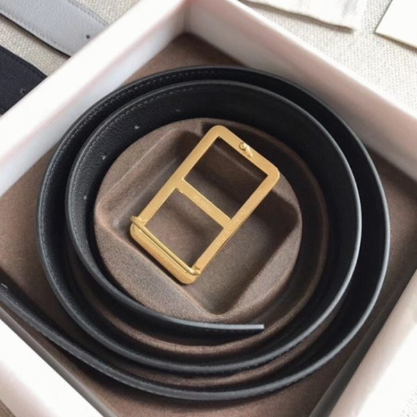 Réplique de Haute Qualité Ceinture Officier Hermès Boucle & Noir – Image 3