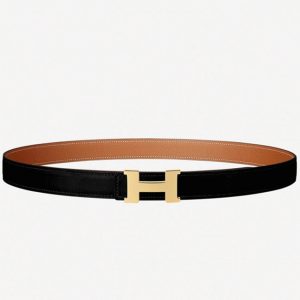 Réplique 1:1 Mini Ceinture Constance Hermès Boucle & Cuir Epsom Marron