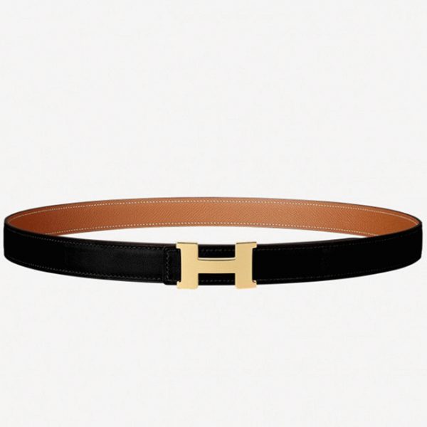 Réplique 1:1 Mini Ceinture Constance Hermès Boucle & Cuir Epsom Marron