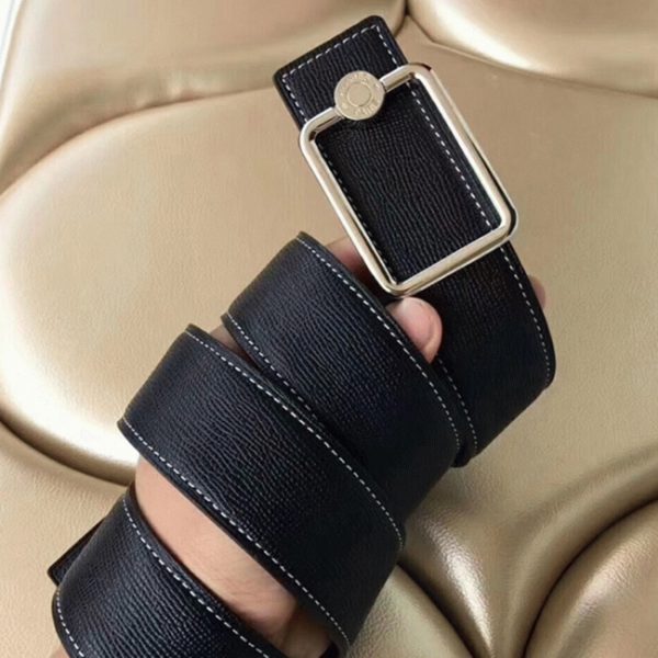 Meilleure Réplique Ceinture Hermès Boucle Oscar Noir – Image 4