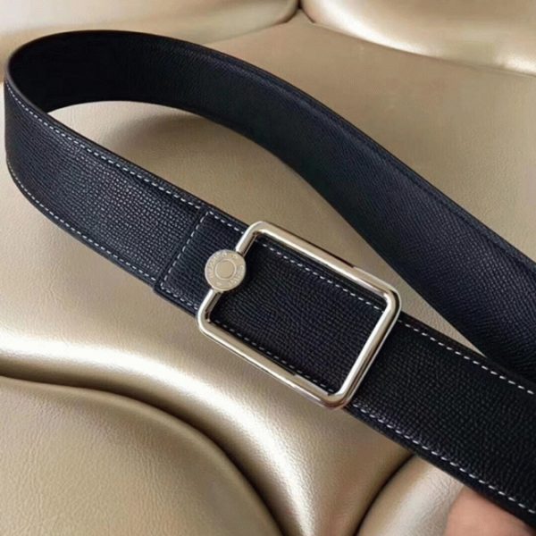 Meilleure Réplique Ceinture Hermès Boucle Oscar Noir – Image 3