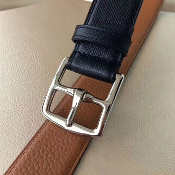 Fausse Ceinture étrivière Hermès Cuir Epsom Noir – Image 4