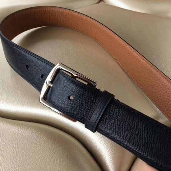 Fausse Ceinture étrivière Hermès Cuir Epsom Noir – Image 2
