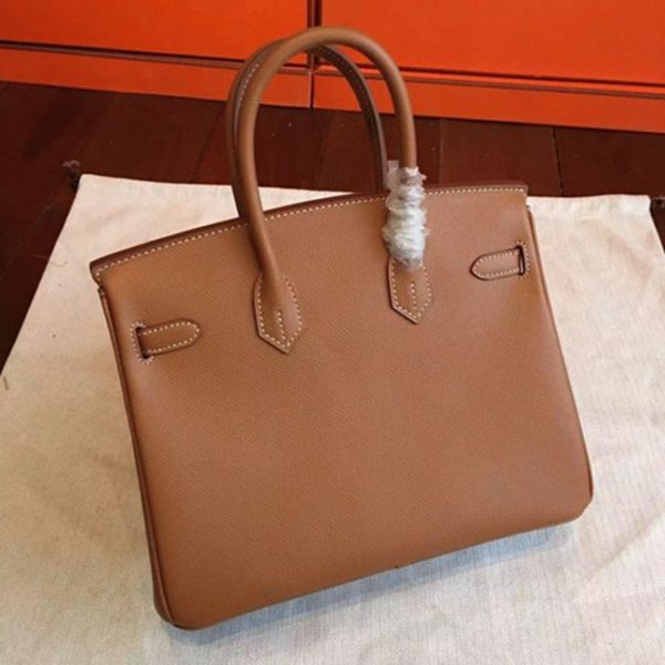 Réplique AAAAA Hermes Birkin 25cm sac à main marron – Image 3