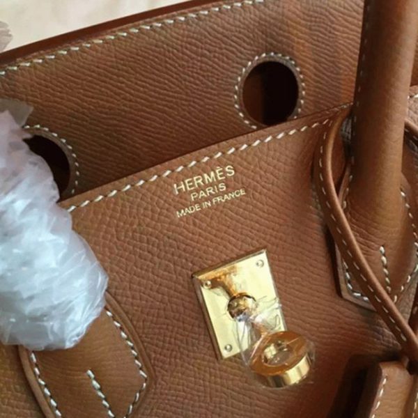 Réplique AAAAA Hermes Birkin 25cm sac à main marron – Image 8