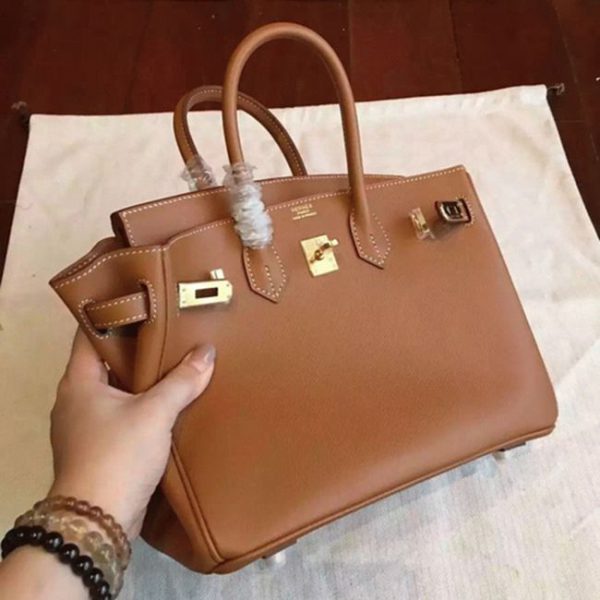 Réplique AAAAA Hermes Birkin 25cm sac à main marron – Image 2