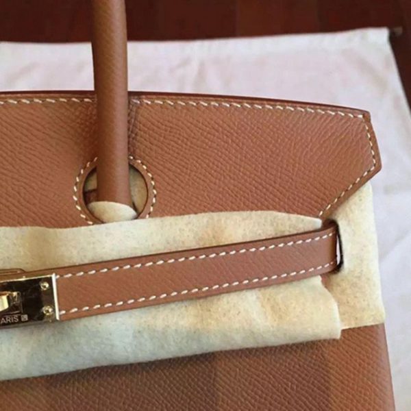 Réplique AAAAA Hermes Birkin 25cm sac à main marron – Image 7