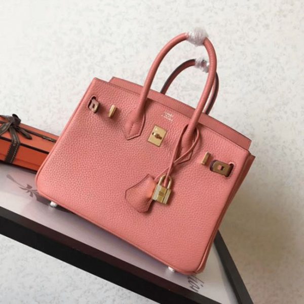 Imitation AAA Hermes Birkin 25cm sac fait main crevette – Image 3