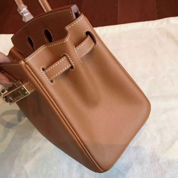 Réplique AAAAA Hermes Birkin 25cm sac à main marron – Image 5