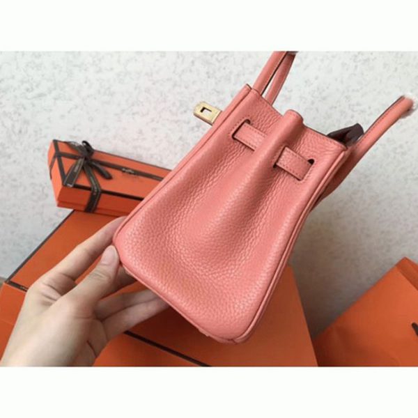 Imitation AAA Hermes Birkin 25cm sac fait main crevette – Image 5