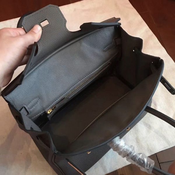 Réplique de haute qualité Hermes Birkin 25cm sac à main vert gris – Image 3