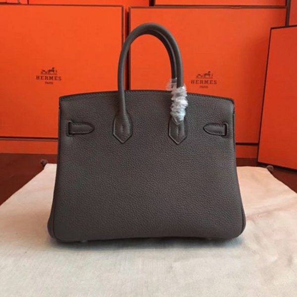 Réplique de haute qualité Hermes Birkin 25cm sac à main vert gris – Image 4