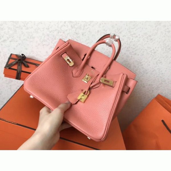 Imitation AAA Hermes Birkin 25cm sac fait main crevette – Image 7