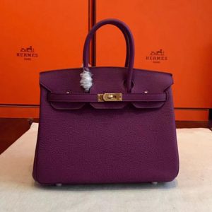 Sac à main Hermès Birkin 25 cm Cyclamen, contrefa?on bon marché